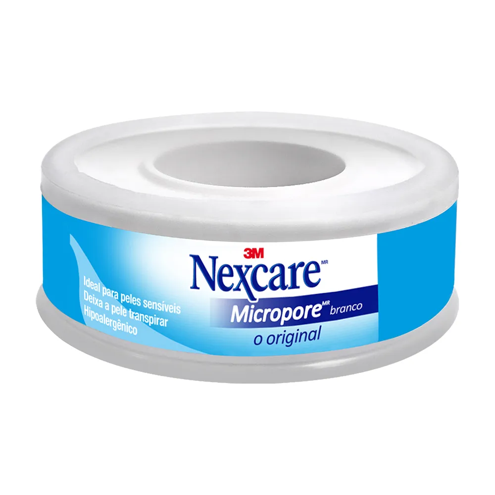 Fita Micropore Nexcare Branca 12mm x 4,5m 1 Unidade