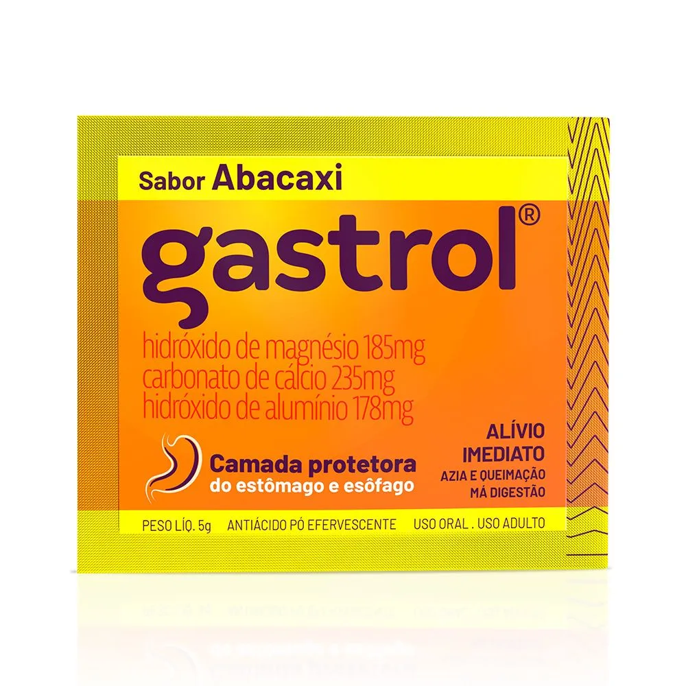 Gastrol Pó Efervescente Sabor Abacaxi 5g