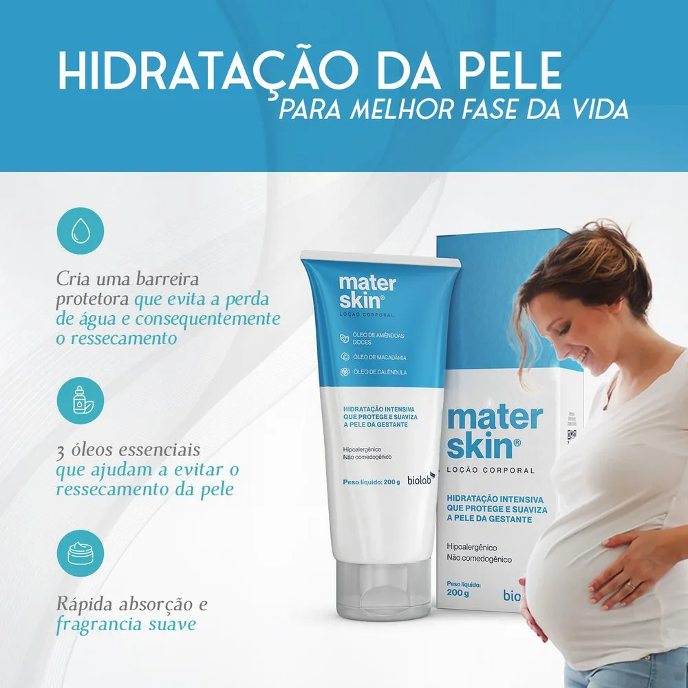 Mater Skin Loção Hidratante para Gestante 200g