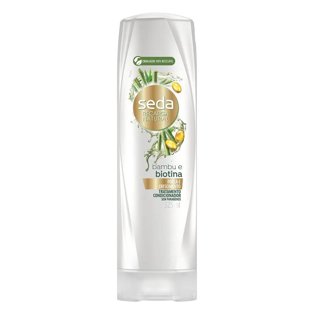 Condicionador Seda Recarga Natural Bambu e Biotina 325ml