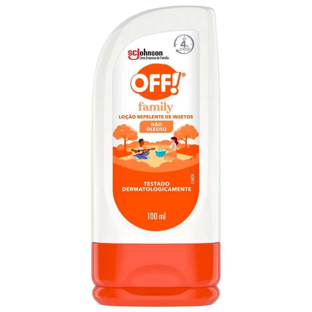 Repelente Off! Family Loção 100ml Frasco Frente