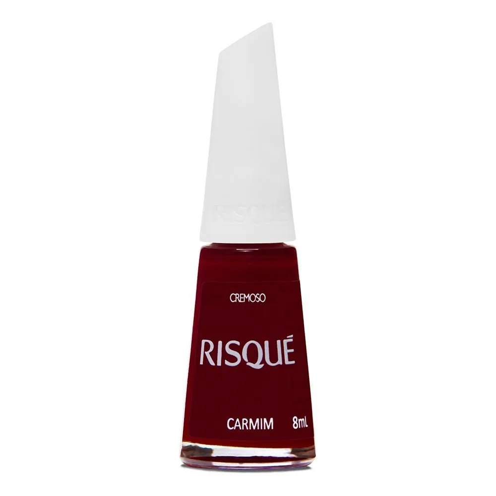 Esmalte Risqué Vermelho Cremoso Carmim 8ml