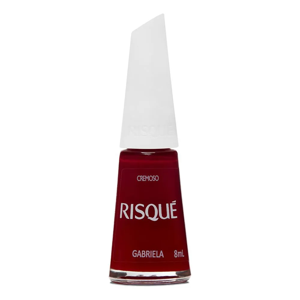 Esmalte Risqué Vermelho Cremoso Gabriela 8ml