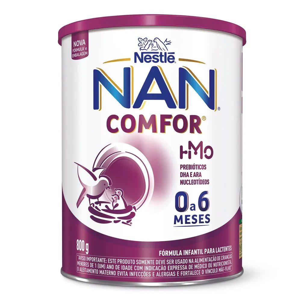 Fórmula Infantil NAN Comfor HMO de 0 a 6 meses 800g