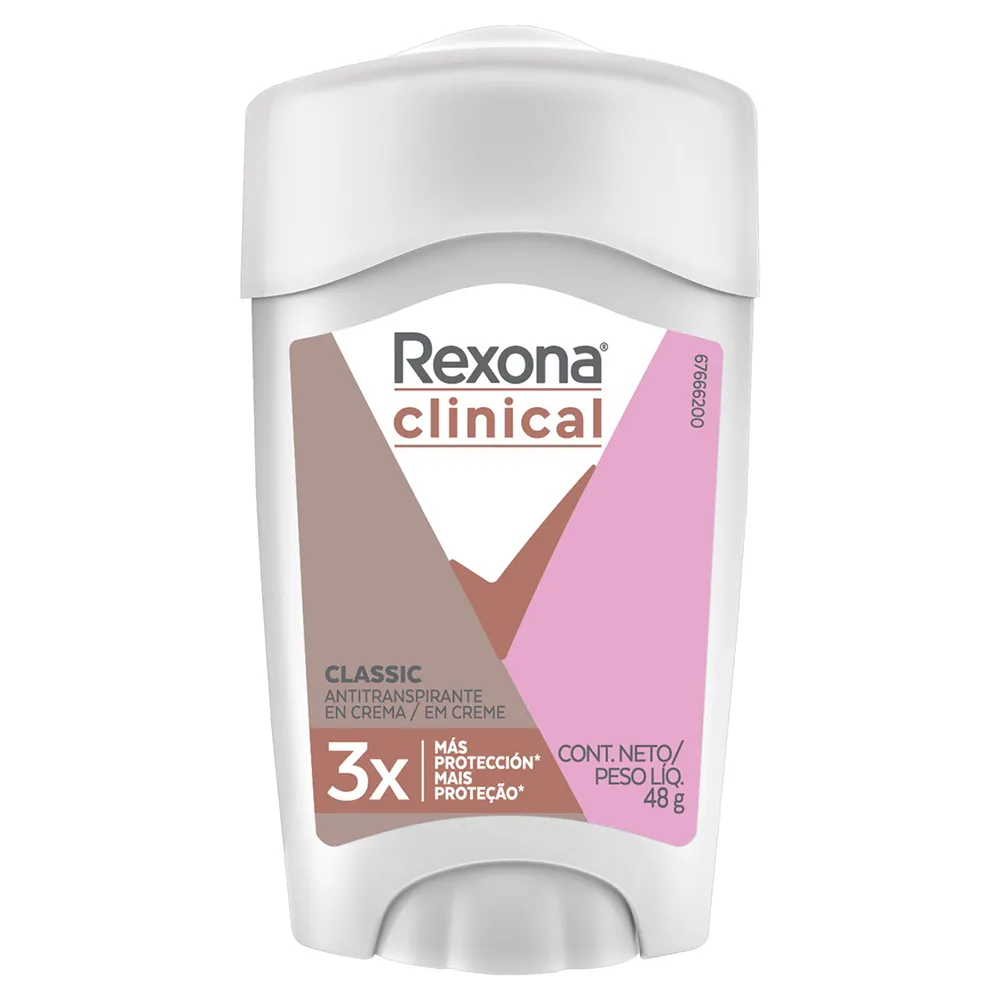 Desodorante Antitranspirante Rexona Clinical Classic Women Stick 48g