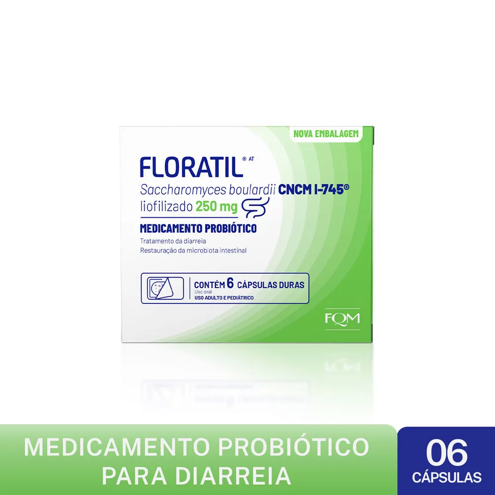Floratil AT 250mg 6 Cápsulas - Drogaria Araujo