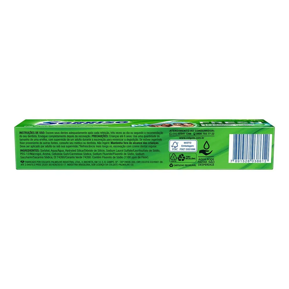 Creme Dental Sorriso Fresh Hortelã Explosion 90g em Oferta