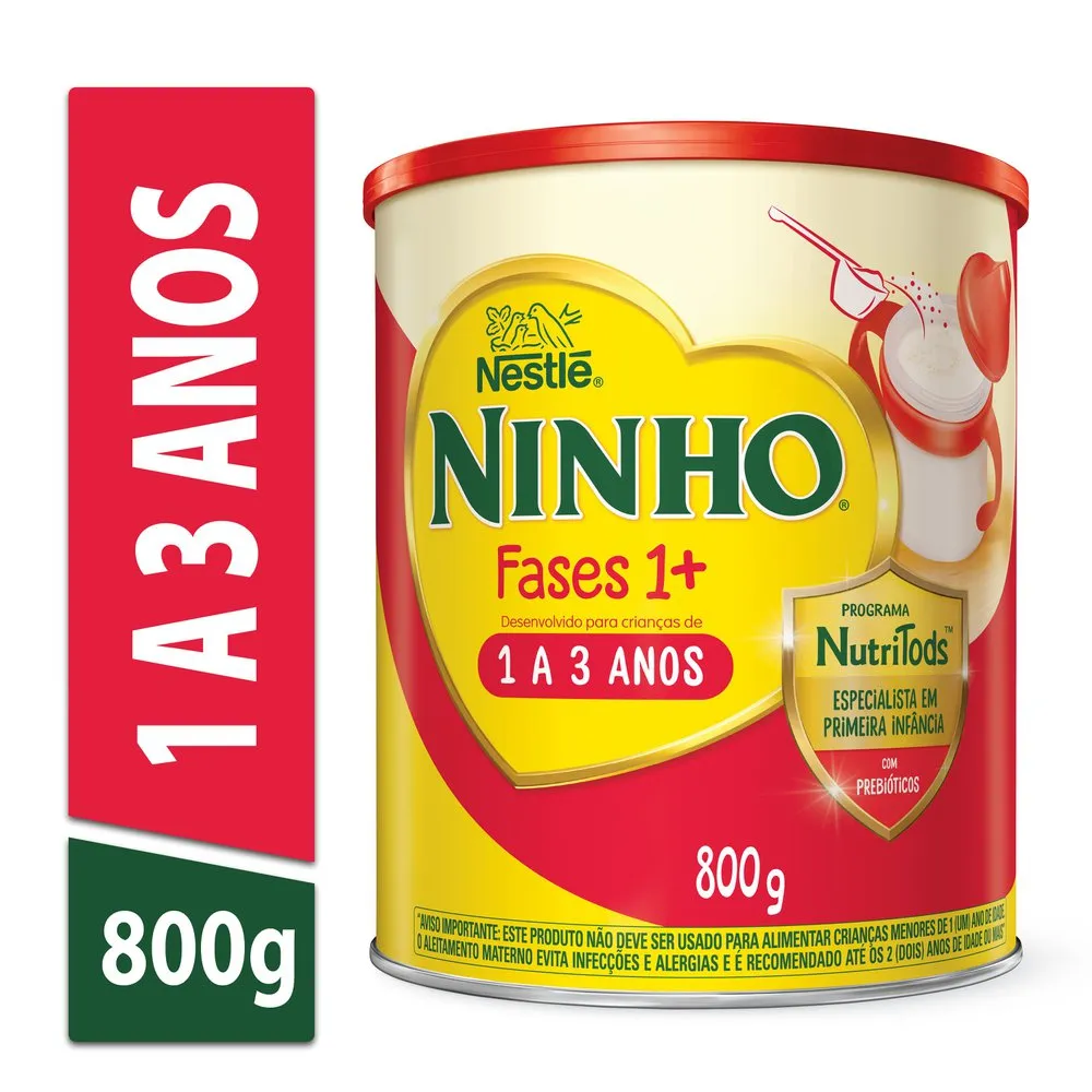 Ninho Fases 1+ Fórmula Infantil de Seguimento para Crianças de Primeira ...