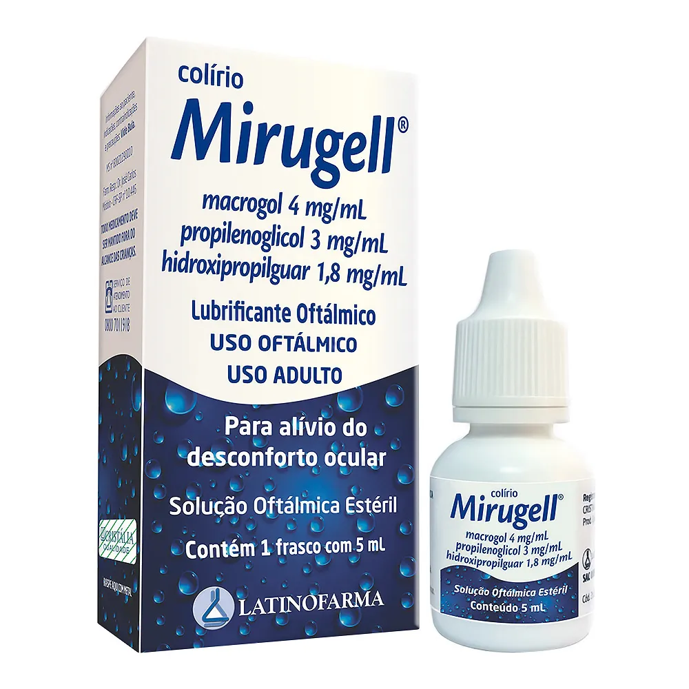 Mirugell Solução Oftálmica Estéril com 5ml