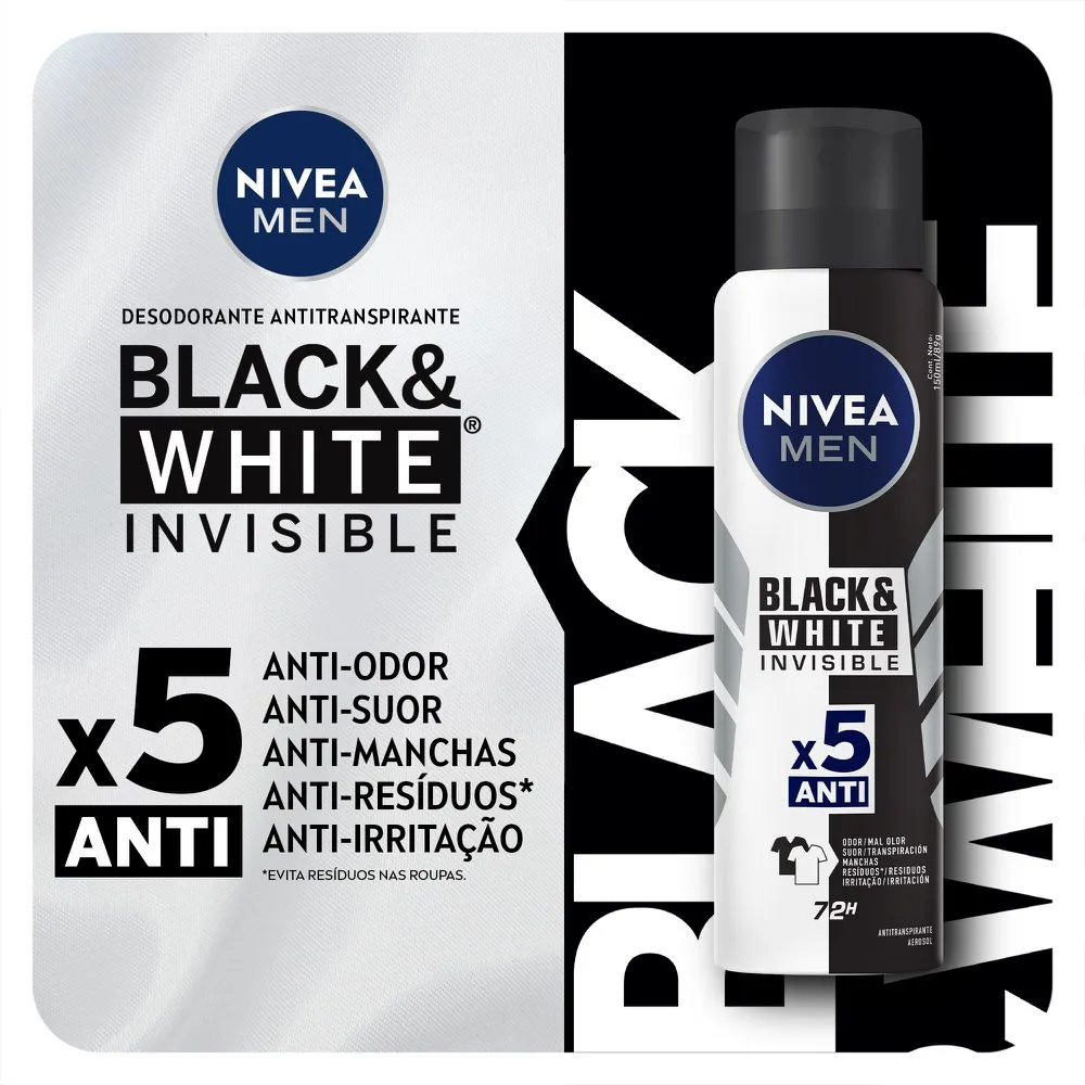 DES NIVEA AER F MEN INVISBLC&WHT150