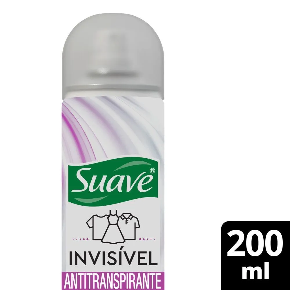 Desodorante Suave Invisível Aerossol Antitranspirante 48h 200ml