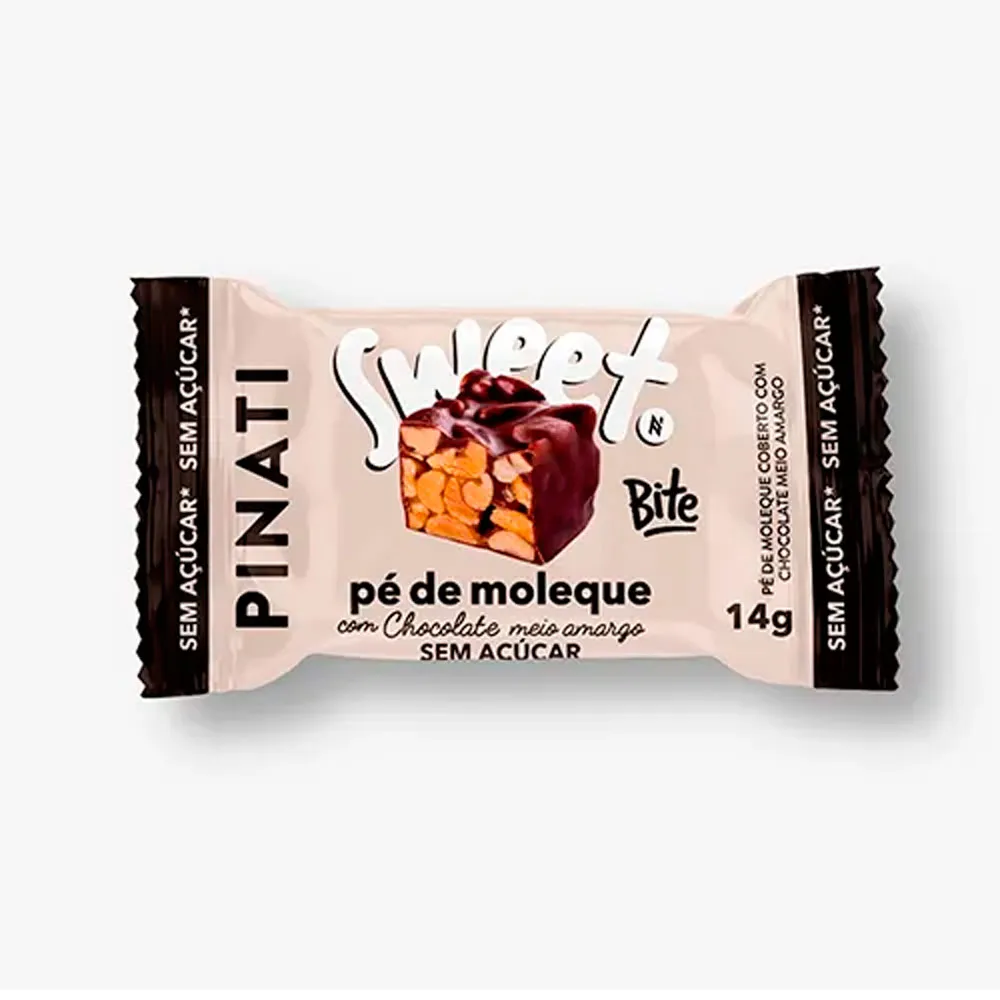 Bombom Pinati Sweet Bite Pé de Moleque Sem Açúcar 14g