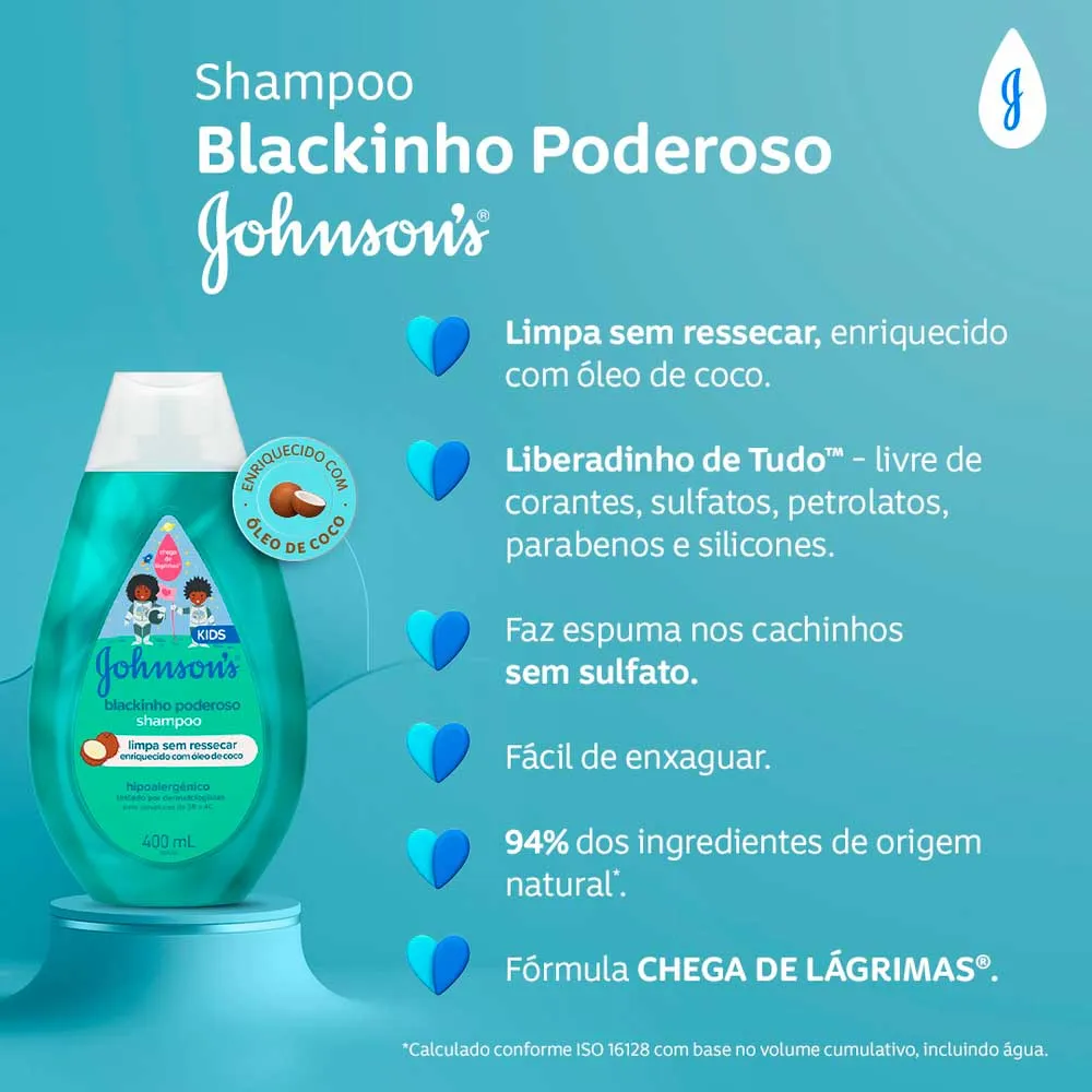 Shampoo Johnson's Kids Blackinho 400ml_3