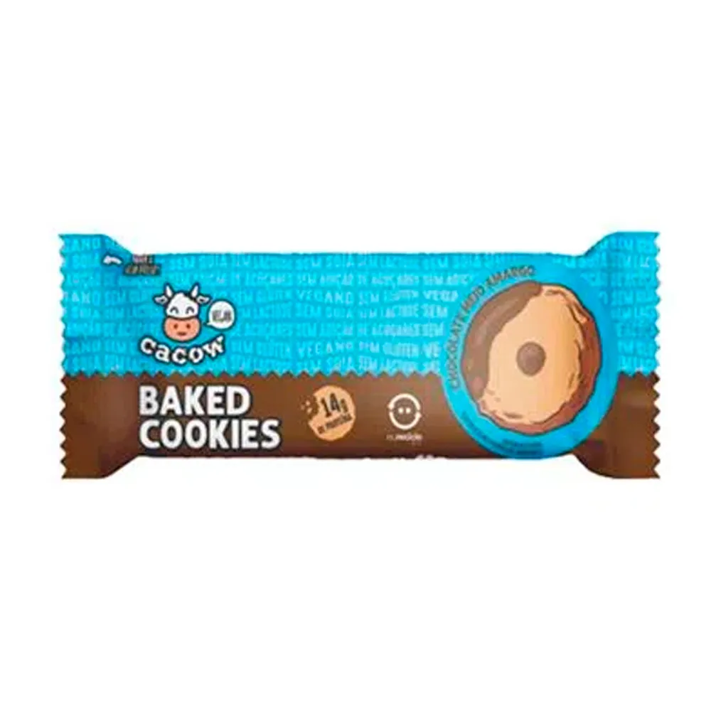 Baked Cookies CaCow Chocolate Meio Amargo 60g