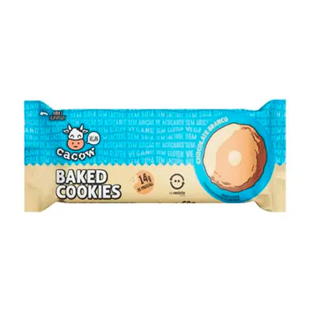 Baked Cookies Cacow Chocolate Branco 60g
