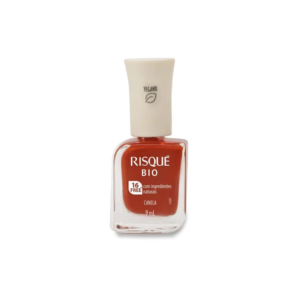 Esmalte Risqué Bio Vermelho Cremoso Canela 9ml