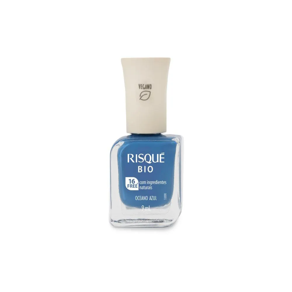 Esmalte Risqué Bio Azul Cremoso Oceano Azul