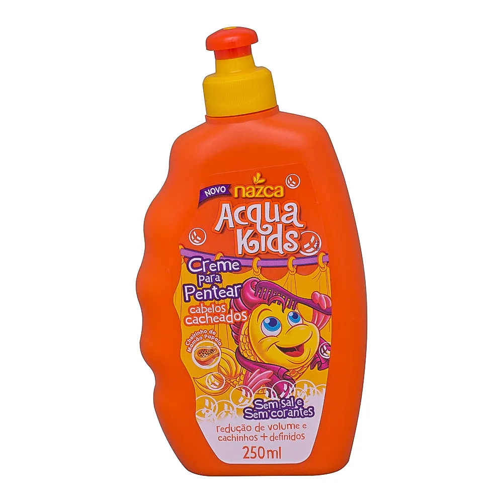 Creme de Pentear Infantil Acqua Kids Cabelos Cacheados com 250ml