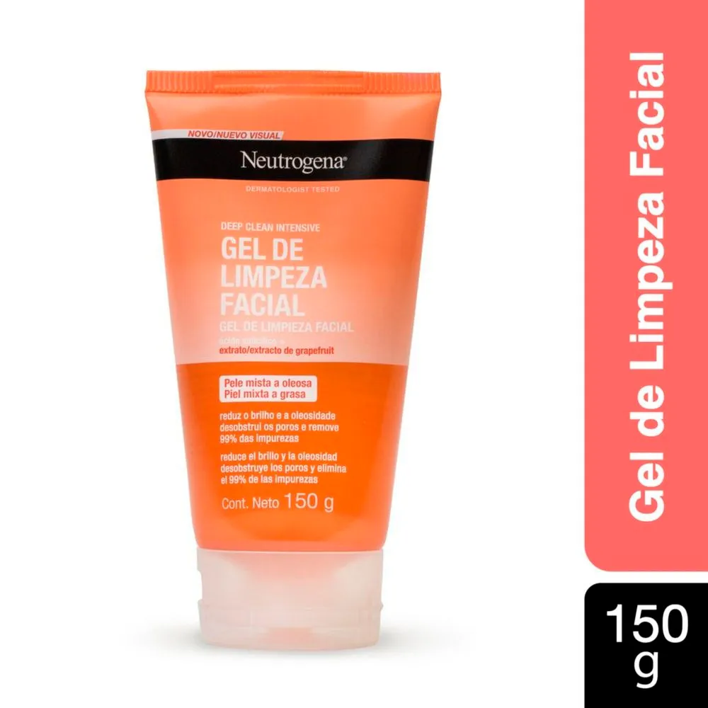 Sabonete Facial Neutrogena Deep Clean Grapefruit 150g - Drogaria