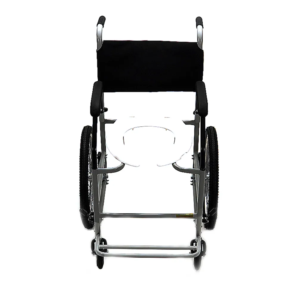 Cadeira de Rodas CDS Banho Modelo 205 Banho e Sanitário Adulto, com Assento Removível, Freios Bilaterais, Pneus Maciços, Apoio para Braços Removível e Pés Escamoteáveis