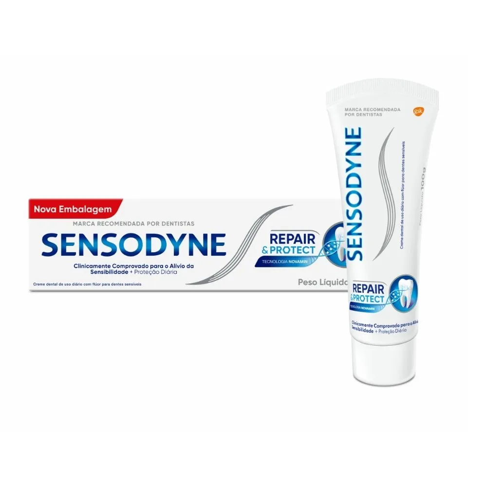 Creme Dental Sensodyne Repair & Protect para Dentes Sensíveis 100g