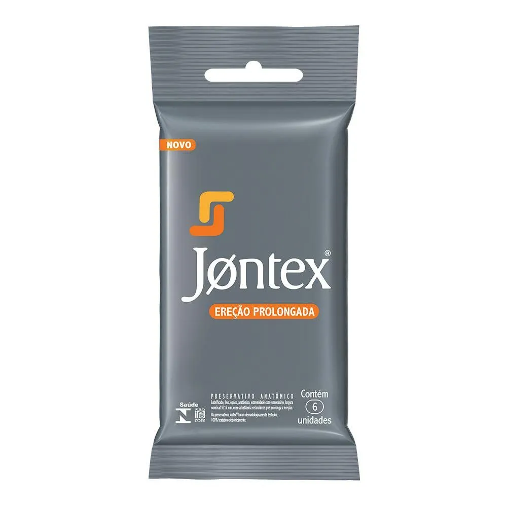 Preservativo Jontex Ereção Prolongada 6 Unidades
