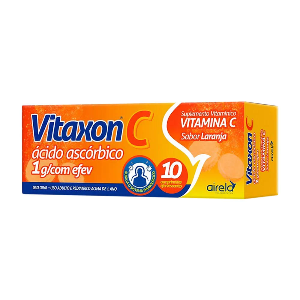 Vitaxon C 1g Sabor Laranja com 10 Comprimidos Efervescentes