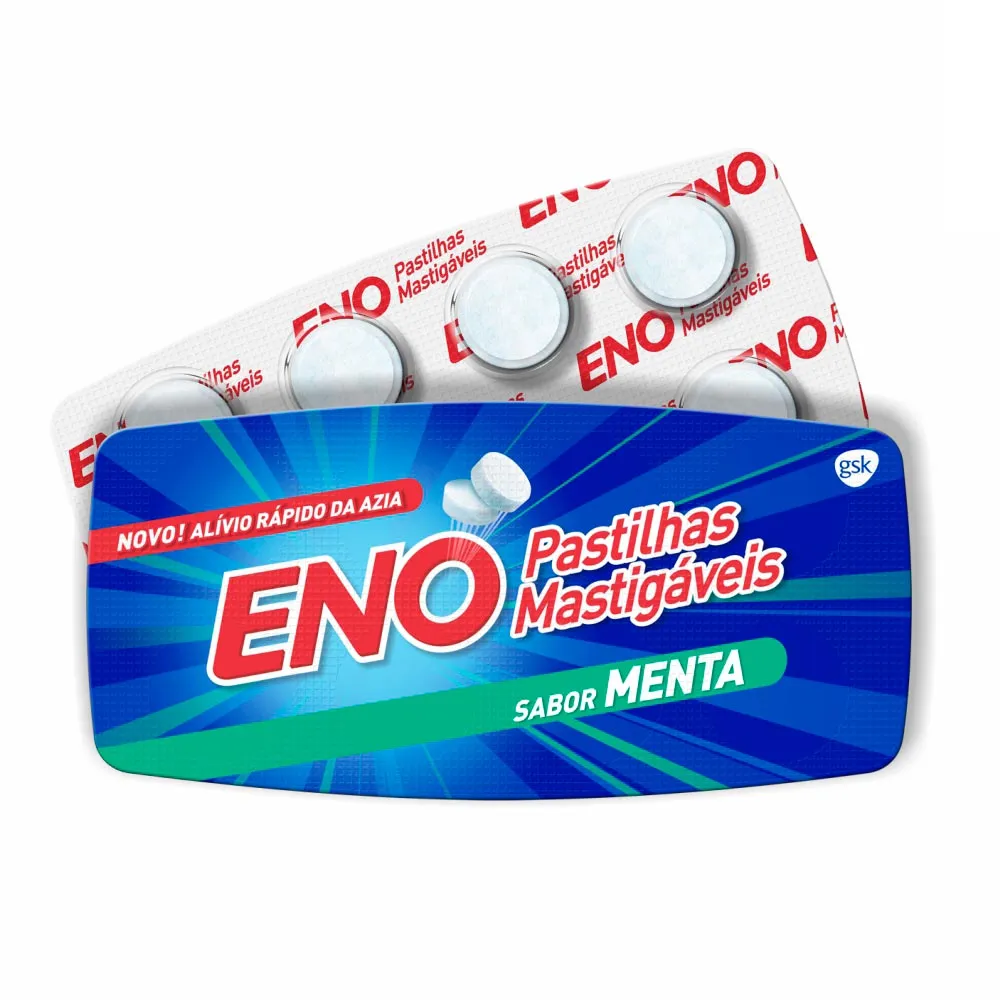 Eno Pastilhas Mastigáveis Sabor Menta com 8 Unidades