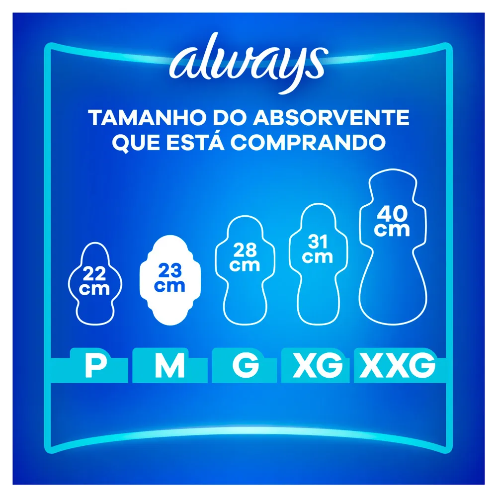 Absorvente Always Suave Tamanho M com Abas 8 Unidades_4