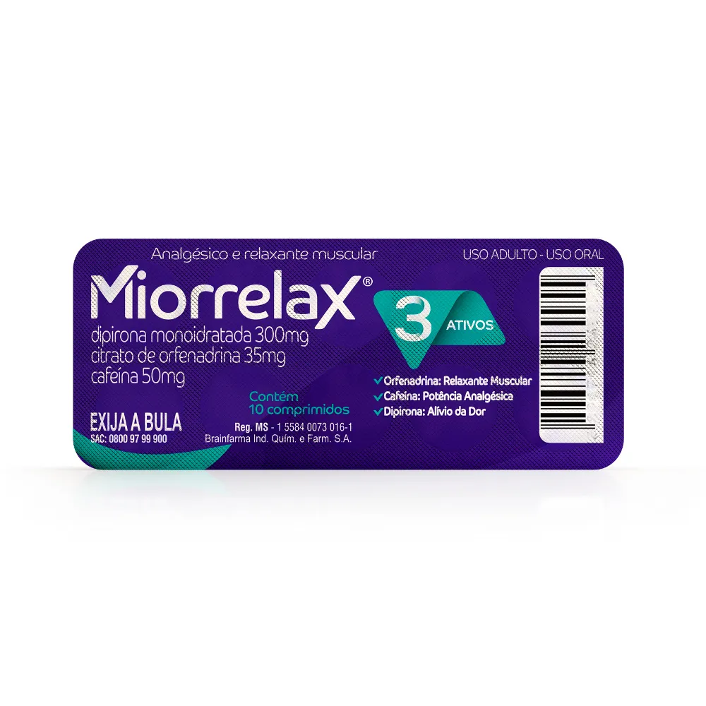 Miorrelax Envelope com 10 Comprimidos