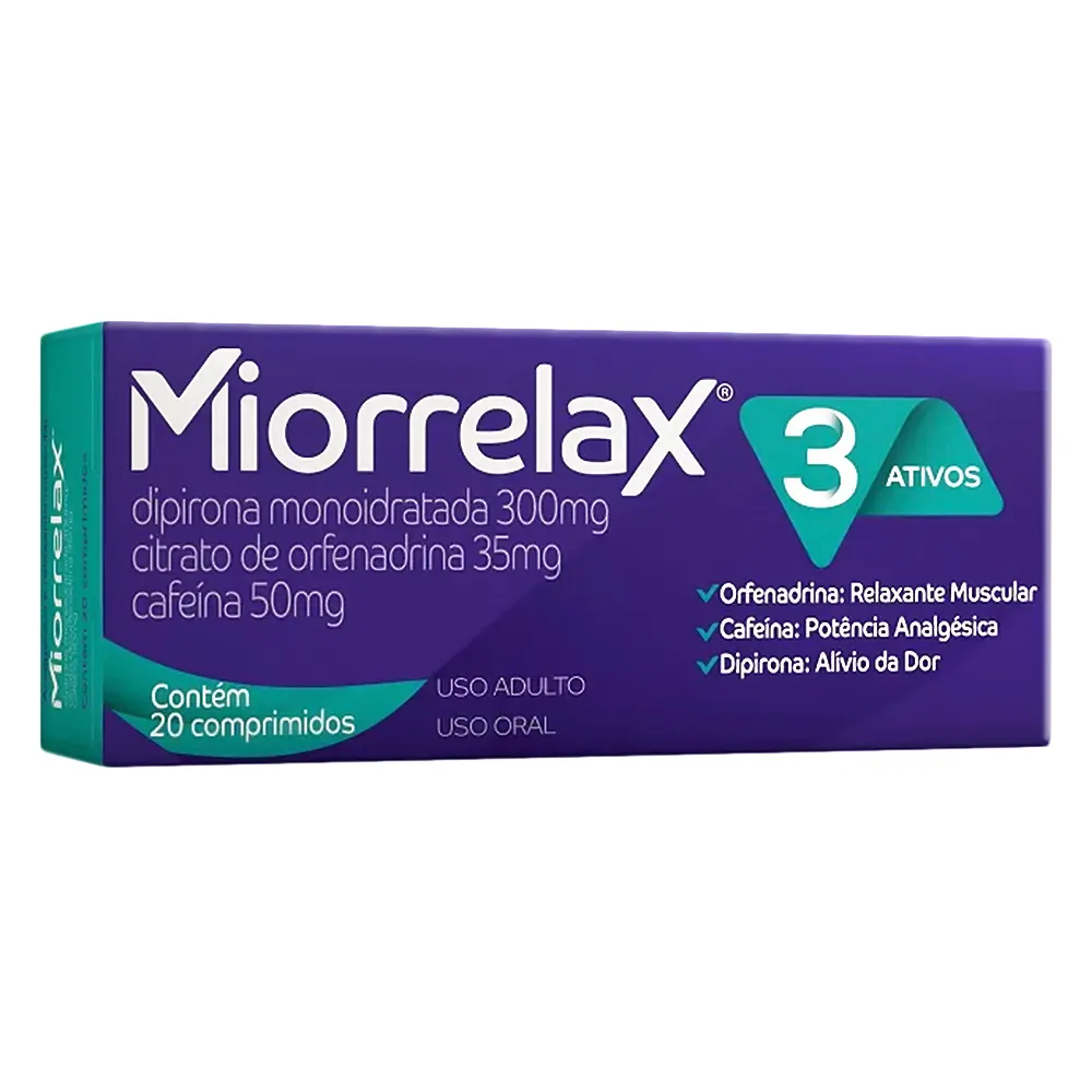 Miorrelax com 20 Comprimidos