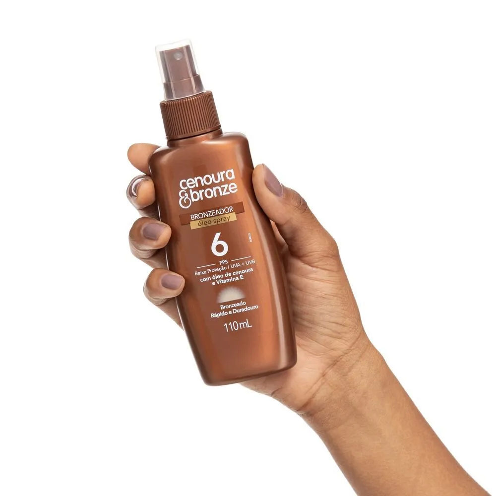 Óleo Bronzeador FPS 6 Cenoura e Bronze 110ml