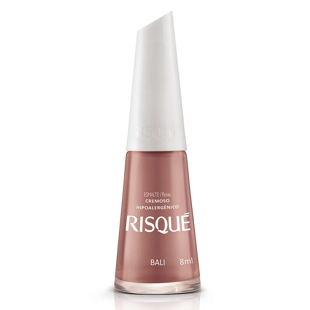 Esmalte Risqué Cor Bali Hipoalergênico com 8ml