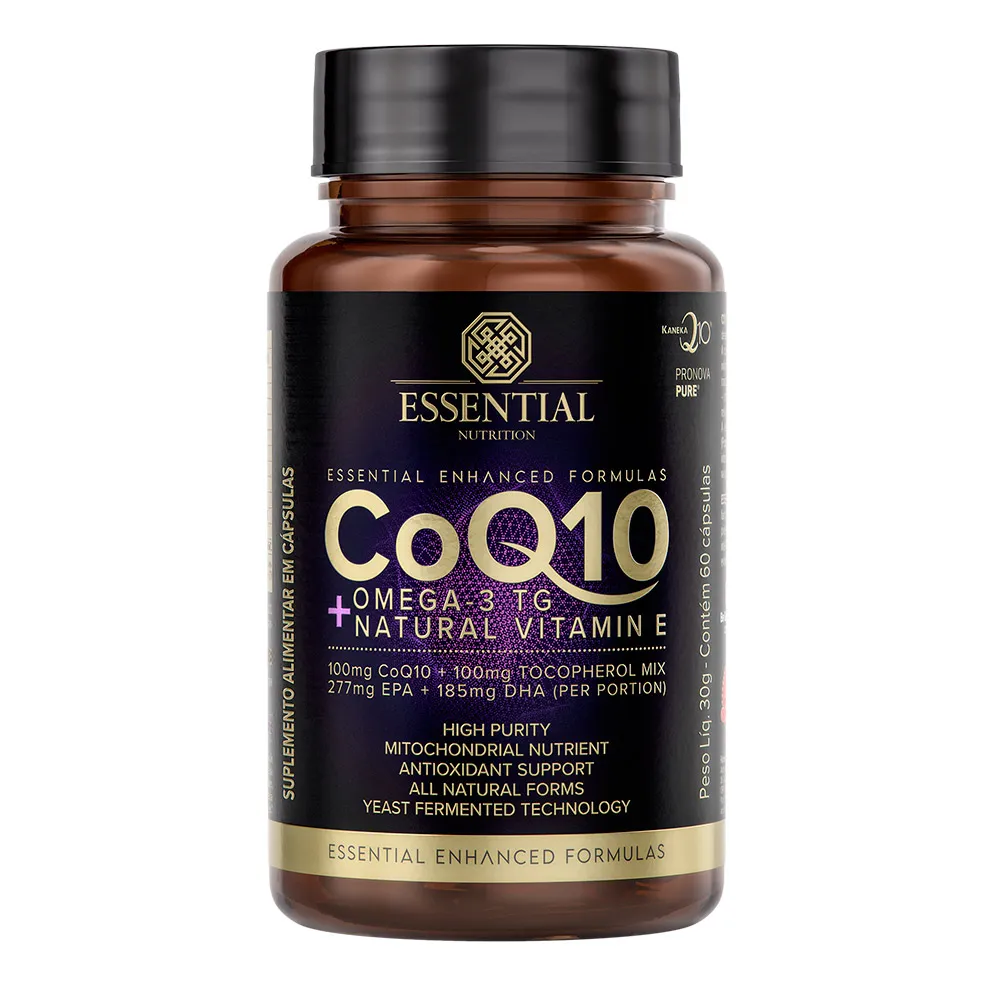 CoQ10 Ômega 3 Essential Nutrition 60 Cápsulas