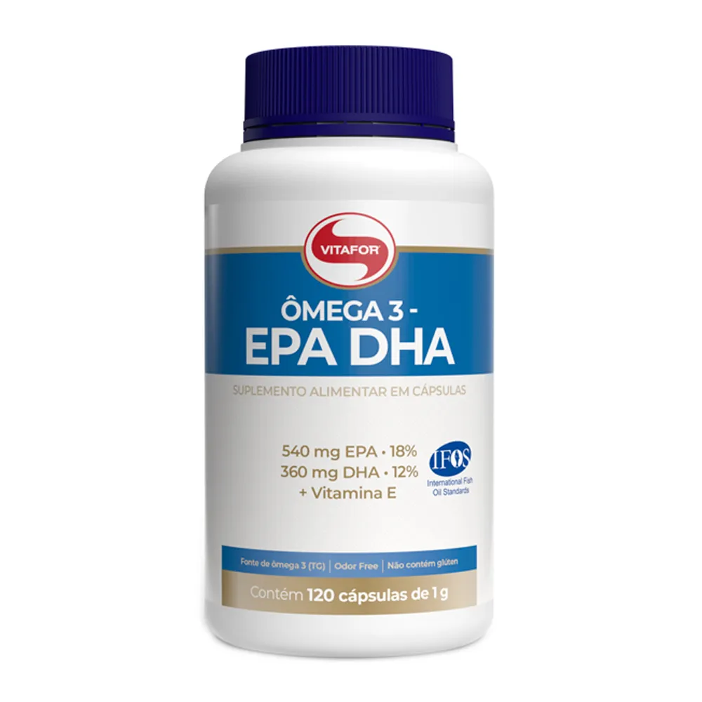 Ômega 3 EPA DHA 1g Vitafor 120 Cápsulas