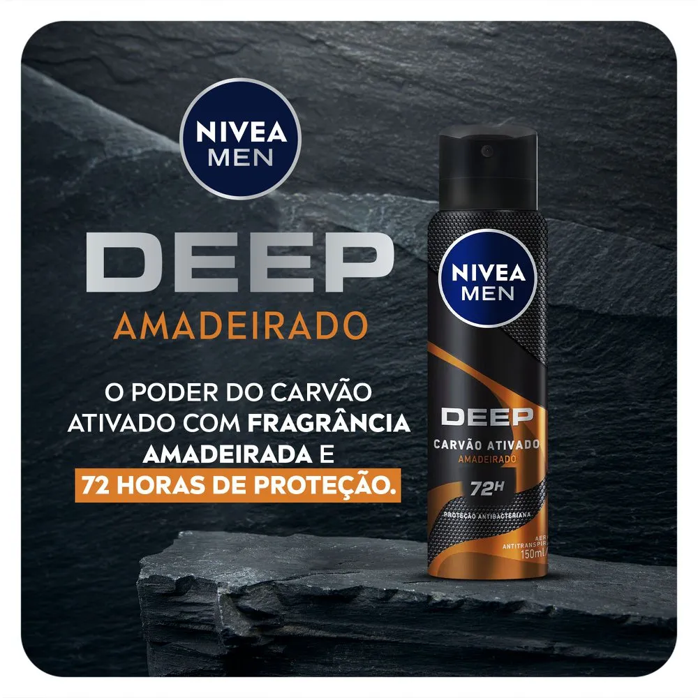 DES NIVEA AER DEEP AMADEIRADO 150ML