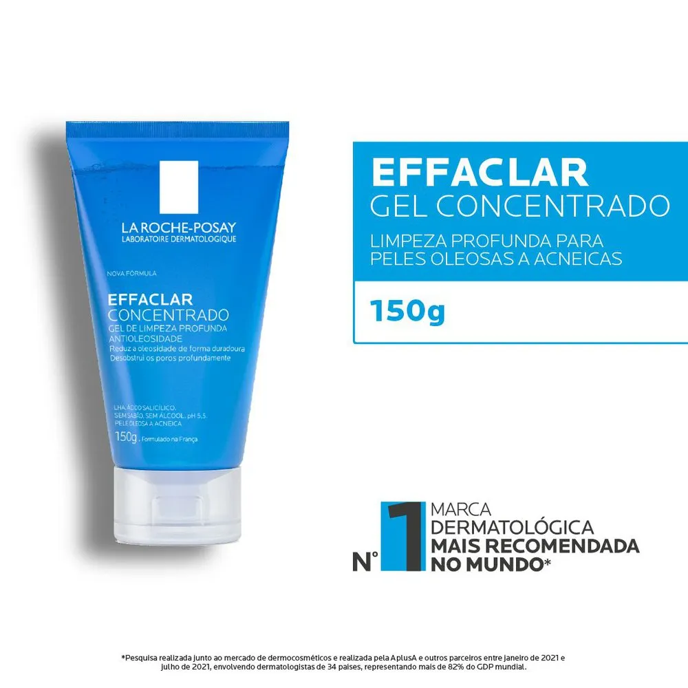 Gel de Limpeza Facial Effaclar Concentrado La Roche-Posay 150g