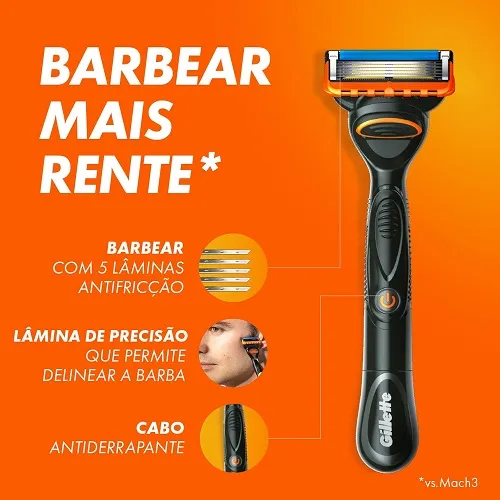 Carga para Aparelho de Barbear Gillette Fusion5