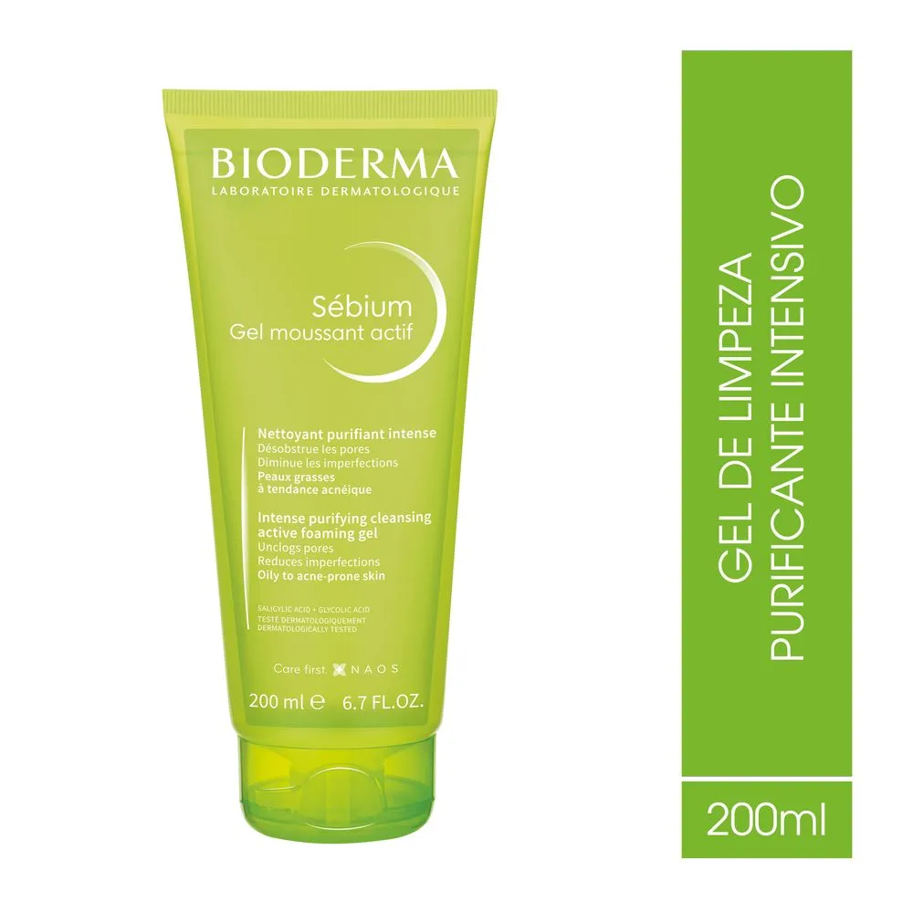 viiva BioDerma Actives クリーム 100ml 4本セット Sébium Gel Moussant Actif Bioderma Gel de Limpeza Purificante