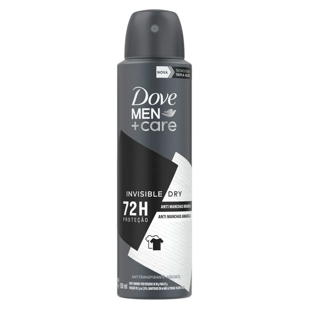 Desodorante Aerosol Dove Men+Care Invisible Dry 150ml