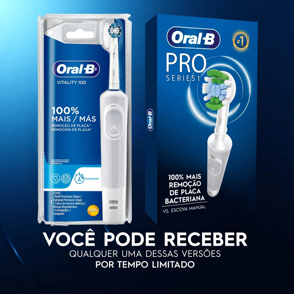 Escova Dental Elétrica Oral-B Vitality Precision Clean 127V 1 Unidade