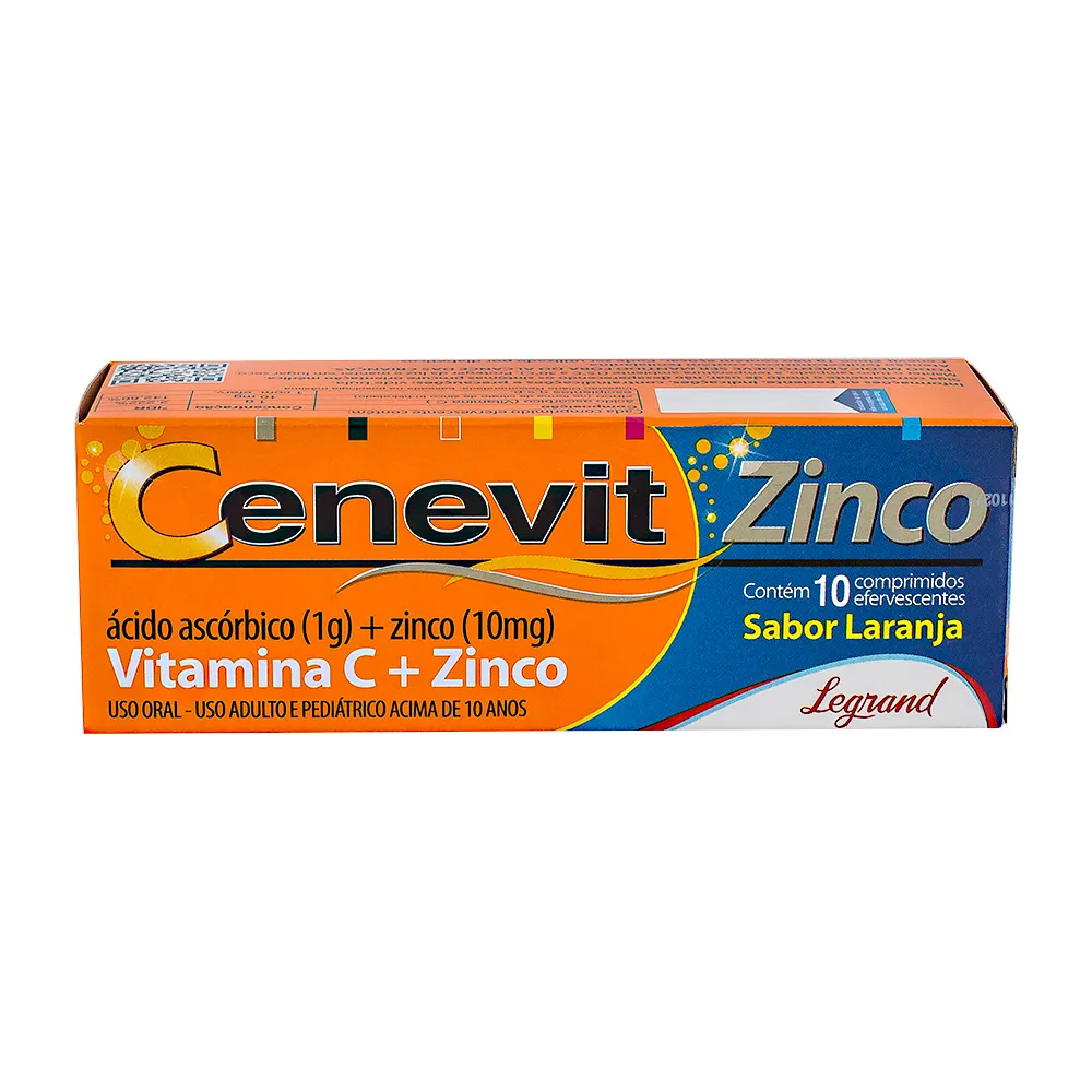 Cenevit Zinco Comprimidos Efervescentes com 10 Unidades