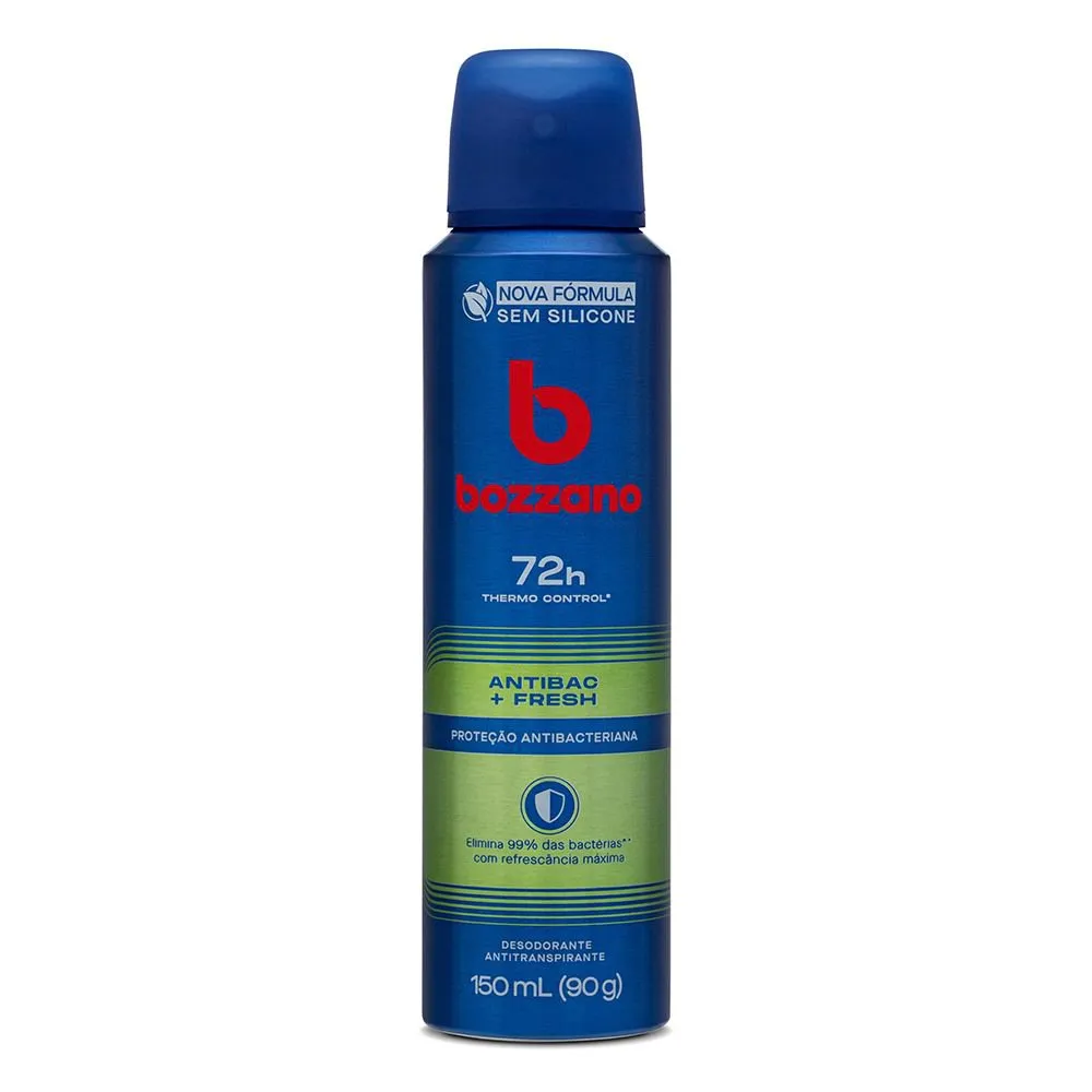Desodorante Bozzano Antibac e Fresh Aerossol Antitranspirante Masculino 150ml