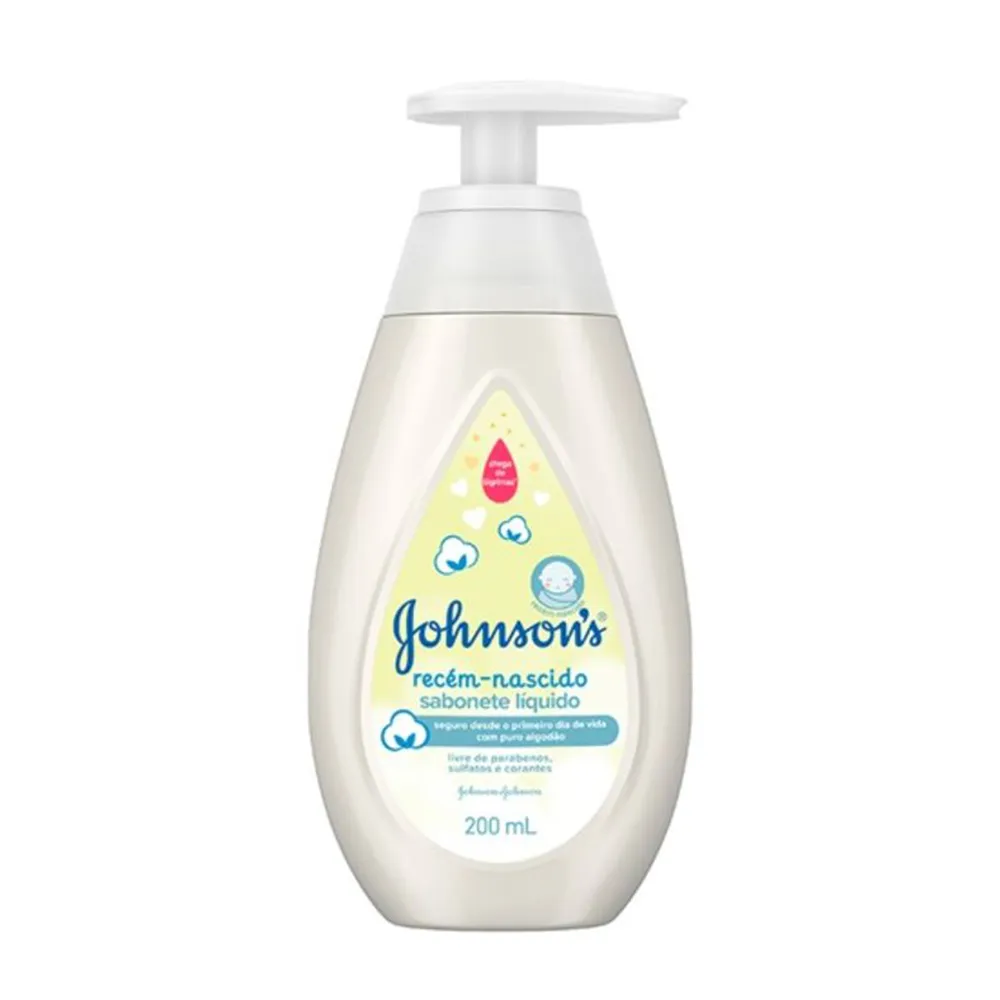 Sabonete Líquido Johnson's Baby Recém Nascido 200ml