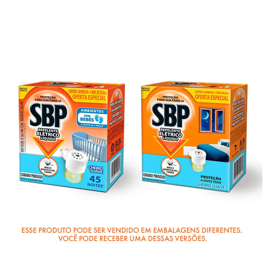 SBP Repelente Elétrico Líquido SBP 35ml