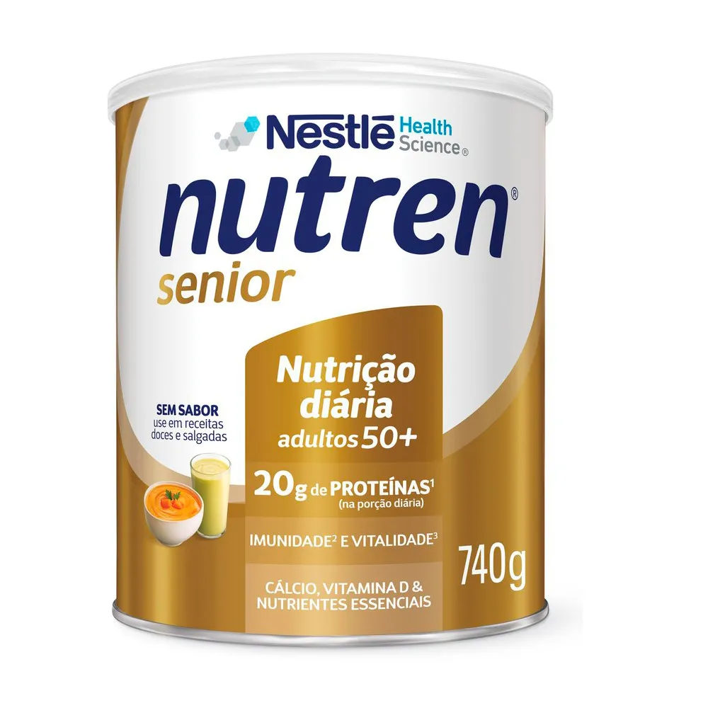 Nutren Senior Sem Sabor Complemento Alimentar 740g