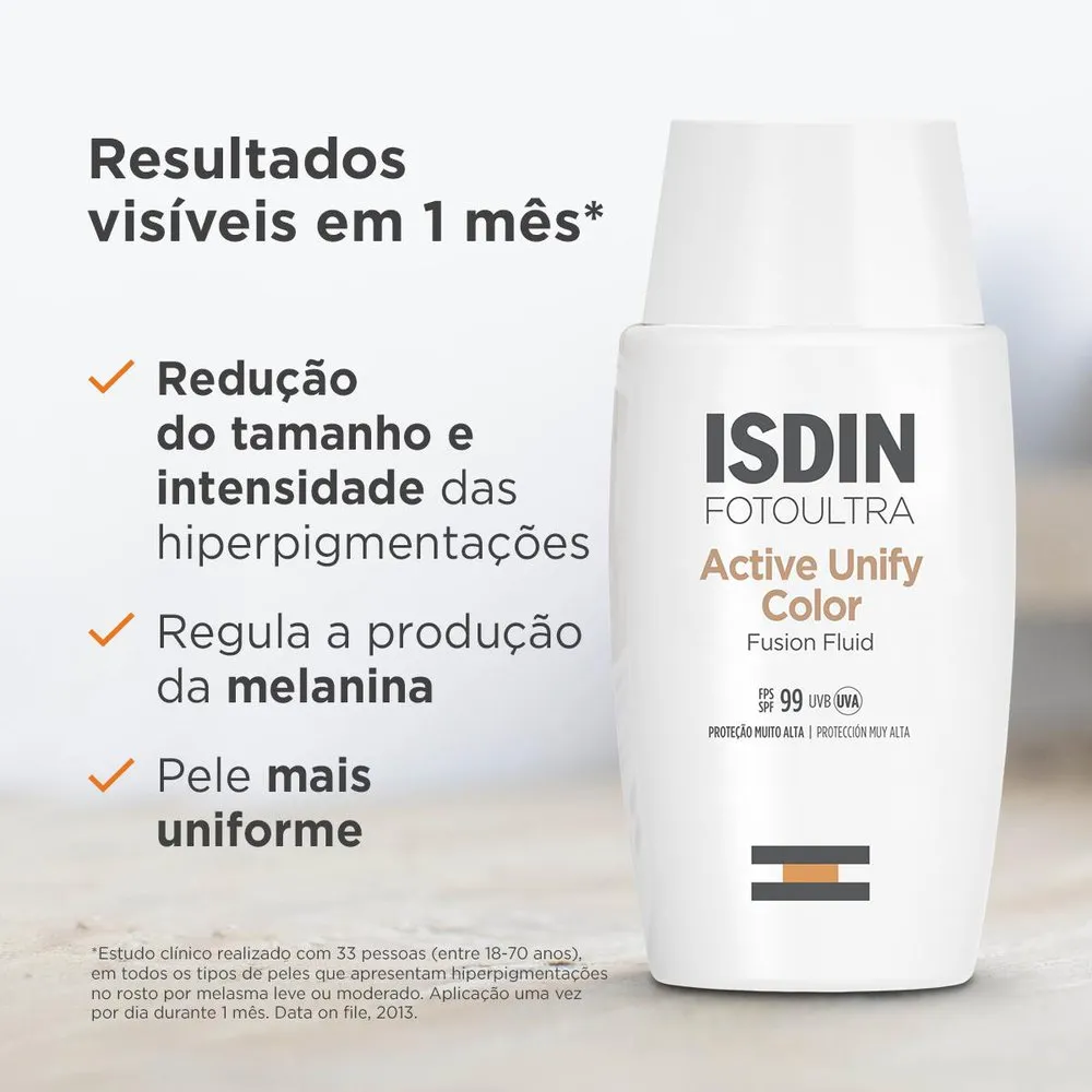 Clareador e Protetor Solar ISDIN Active Unify com Cor FPS99 50ml_3