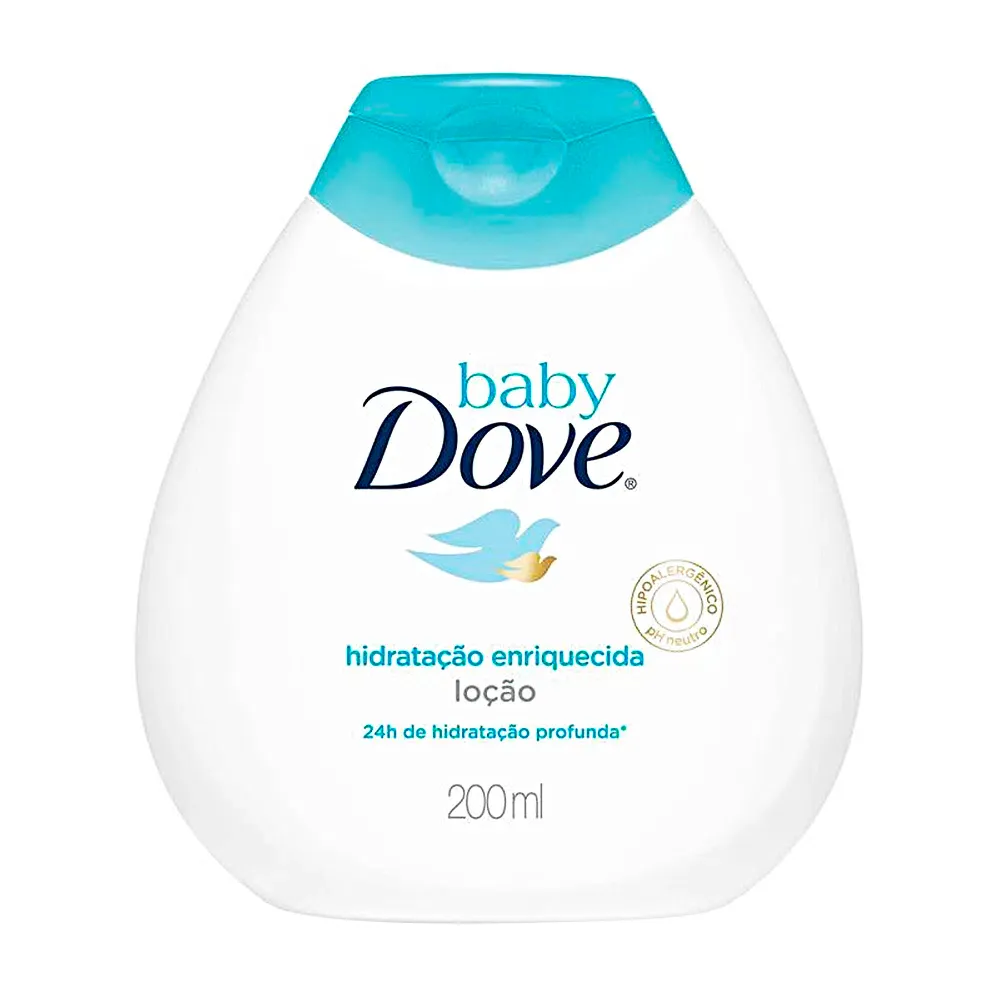Loção Dove Baby Hidratação Enriquecida com 200ml
