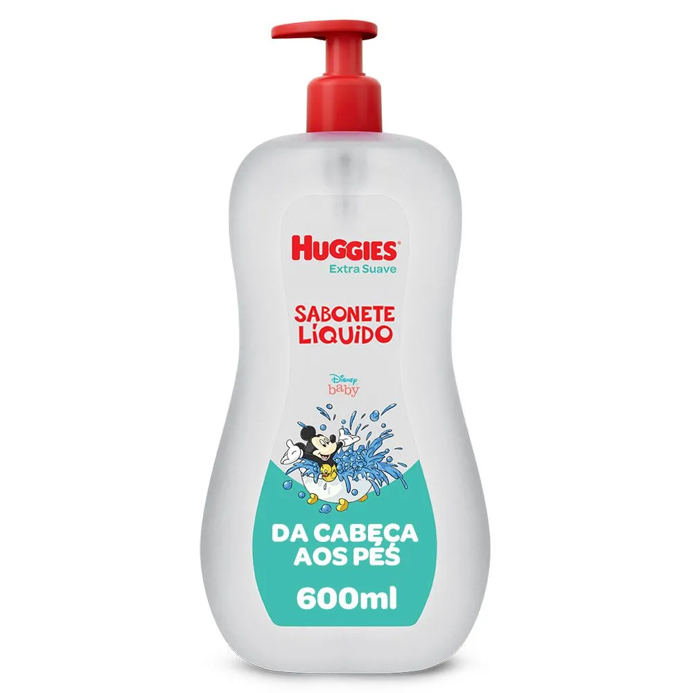 Sabonete Líquido Infantil Huggies Extra Suave 600ml