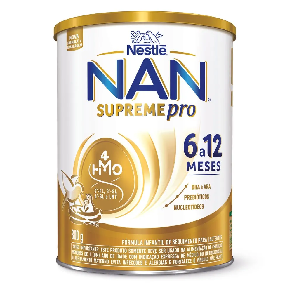 Fórmula Infantil Nan Supreme Pro HMO 6 a 12 Meses 800g